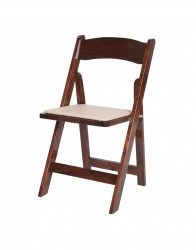 Fruitwood Garden Padded Folding Chair